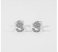 Orecchini lettera iniziale in Oro bianco e Diamanti REALIZZIAMO TUTTE LE LETTERE