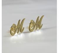 ORECCHINI lettera Oro 18 kt carati REALIZZIAMO TUTTE LE LETTERE