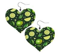 Orecchini Limes And Stars Green Confortevoli Orecchini Pendenti Leggero Ciondolo Orecchio Per Bambina Festa Mamma