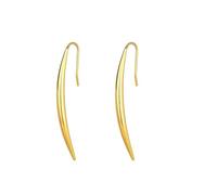 Orecchini lunghi e sottili dorati da donna, eleganti orecchini geometrici minimalisti, gioielli per feste, matrimoni, eventi