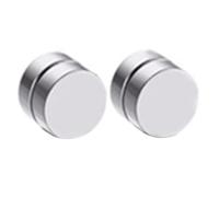 Orecchini magnetici rotondi in acciaio inox non penetranti, unisex, per uomini e donne, con clip e senza foro, trattamento intelligente
