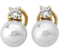 Orecchini Majorica Perla 10 Mm Bianca Argento Dorato 08616.01.1.000