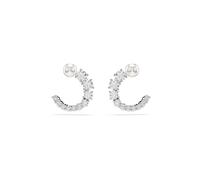 Orecchini 'MATRIX' Donna Swarovski One Size argento / bianco