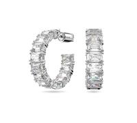 Orecchini 'Matrix hoop earrings' Donna Swarovski One Size argento