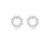 Orecchini 'Matrix hoop earrings' Donna Swarovski One Size grigio argento / bianco