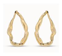 Orecchini maxi a maglie placcati oro 18k