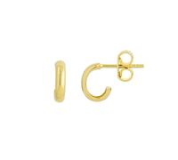 Orecchini Mini J A Mezza Luna In Oro Giallo 14K 1,00 Grammi