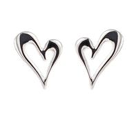 Orecchini minimalisti del cuore d'amore per donne carine semplici orecchini lucidati per la cartilagine tragus tragus piercing gioielli per la madre