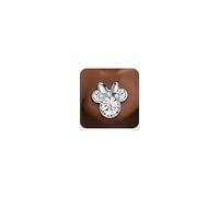 Orecchini Minnie Mouse a Bottone con Pietra Portafortuna Disney da Donna - Orecchini per Ragazze - Gioielli con Pietra Portafortuna - Gioielli Disney