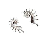 Orecchini moderni e minimalisti avvolti con finitura opaca, in lega leggera, gioielli versatili per ogni giorno e sera