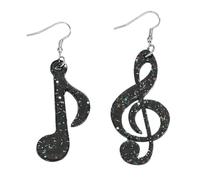 Orecchini neri leggeri Gli unici Note Colorate Orecchini Personalità Gioielli Per Concerti E Abbigliamento Casual Leggero Orecchini Di Moda Presentare, Taglia unica, come descritto