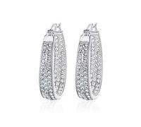 Orecchini Orecchini da donna in argento con cristalli e zirconi cubici, orecchini di perle, regali San Valentino, indossare ogni giorno in qualsiasi occasione da Indossare alle Donne