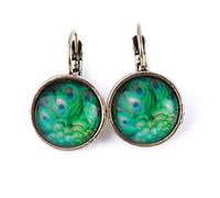 Orecchini Orecchini Donna Temperamento Fresco Semplice Palla di Vetro Fiore Compleanno Anniversario Anniversario Ufficio Regalo di NataleTrattamento seducente