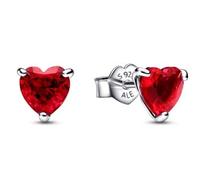 ORECCHINI A LOBO CUORI ROSSI DONNA PANDORA