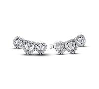 Pandora Orecchini a bottone Timeless 294411C01 con triplo alone e cuore