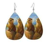 Orecchini Pendent Adorable Otters At Sunny Orecchini Moda Stampato Pendenti Per Feste Donne Ragazze