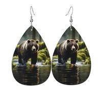 Orecchini Pendent Brown Bear Pounce Patterned Orecchini Divertenti Penzolare Pendenti Per Appuntamenti Donne Cosplay