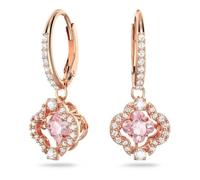 Swarovski Orecchini Swarovski Sparkling Dance, Quadrifoglio, Rosa, Placcato color oro Rosa