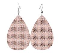 Orecchini pendenti a forma di bulldog francese e fiori, alla moda, a goccia, gioielli per donne, San Valentino, festival, viaggi