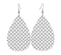 Orecchini pendenti a forma di cervo bianco e nero con orecchie a goccia, per Natale, Halloween, donna, regalo alla moda, per feste, amici, matrimonio