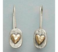 Orecchini pendenti a forma di cuore, semplici e alla moda, accessori fatti a mano per le donne, adatti per l'uso quotidiano, regalo per le donne