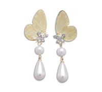 Orecchini pendenti a forma di farfalla con diamanti - un accessorio vintage, di nicchia ed elegante