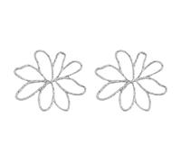 Orecchini pendenti a forma di fiore in metallo cavo geometrico floreale orecchini pendenti gioielli dichiarazione gioielli unici orecchini di fascino Hollow Flower Leaf orecchini