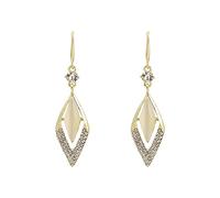 Orecchini pendenti a forma di scheletro, orecchini alla moda, gioielli per proposta di compleanno, matrimonio, fidanzamento, orecchini a cerchio a forma di cuore, Misura unica, Acciaio inossidabile