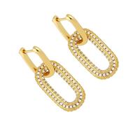 Orecchini pendenti a forma di stella alla moda con fibbie a forma di cuore, orecchini multifunzionali, gioielli per tutte le occasioni, gioielli moderni, Misura unica, come descritto, come descritto