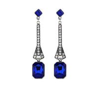 Orecchini Pendenti A Forma Orecchini con pietra portafortuna placcato oro grande cuscino ghiacciato con zirconi cubici pendenti per regalo di gioielli di moda da donna