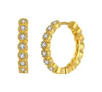 Orecchini Pendenti A Forma Orecchini da donna in oro 18 carati con diamanti turchesi con zirconi lucidi Regali di gioielli