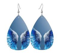 Orecchini pendenti a goccia con stampa ala d'angelo, eleganti gioielli da donna, gioielli alla moda per San Valentino