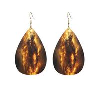 Orecchini Pendenti A Goccia In Finta Pelle Flame Devil Eleganti Orecchini Pendenti Moda Ciondolo A Goccia Per Accessori Feste Feste