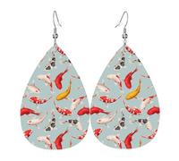 Orecchini Pendenti A Goccia In Pelle Beautiful Fish Eleganti Orecchini In Pelle Penzolare Squisito Ciondolo A Goccia Per Balli Uso Quotidiano Appuntamenti