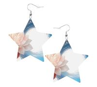Orecchini Pendenti A Goccia In Pelle Colorful Bricks Star Shaped Squisito Orecchini In Pelle Eleganti Ciondolo A Goccia Per Feste Uso Quotidiano Accessori