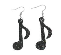 Orecchini pendenti alla moda a forma di nota musicale in acrilico a forma di cartone animato alla moda fatti a mano Jewewry per le donne per l'uso quotidiano accessori per amanti della musica