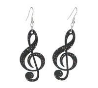 Orecchini pendenti alla moda a forma di nota musicale in acrilico a forma di cartone animato alla moda fatti a mano Jewewry per le donne per l'uso quotidiano concerto festa orecchini