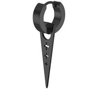 Orecchini pendenti alla moda geometrici in acciaio inossidabile orecchini punk triangolo croce cavo pendente orecchini a cerchio da uomo orecchini a cerchio buckleblackDeft e professionale