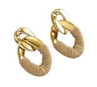 Orecchini pendenti alla moda in oro per donna orecchini pendenti a goccia leggeri alla moda ipoallergenici gioielli d'oro