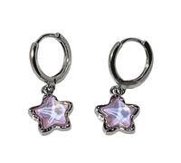 Orecchini pendenti alla moda piccoli orecchini a cerchio eleganti pendenti a forma di stella da sogno gioielli da donna ragazza gioielli pendenti unici adatti per le donne