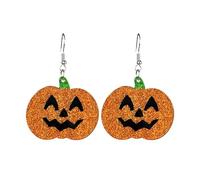 Orecchini Pendenti Argento con orecchini di Halloween unici che sono il misterioso della notte, (A, 7cm)