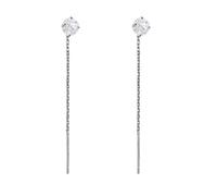 Orecchini Pendenti Bambina, Platino Orecchini Pendenti Donna Collana con nappe e moissanite