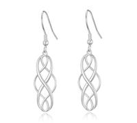 Orecchini pendenti celtici in argento sterling