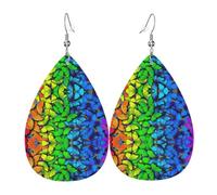 Orecchini pendenti colorati a forma di farfalla per donne, orecchini artistici a stella, gioielli pendenti contemporanei per feste e sociali