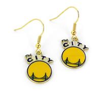 Orecchini pendenti con logo della citt dei Golden State Warriors NBA di Aminco, 2,5 cm