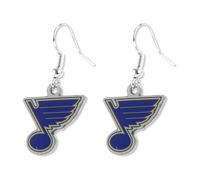 Orecchini pendenti con logo NHL St. Louis Blues di Aminco, taglia 2,5