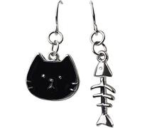 Orecchini Pendenti con Osso di Pesce Gatto Orecchini Asimmetrici con Gancio per l'orecchio Orecchini Regalo per Donne e Ragazze Durability
