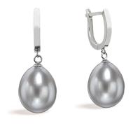Orecchini pendenti con perle coltivate d'acqua dolce 10-11 mm Secret & You Argento sterling 925 - Disponibili in diversi colori naturali bianco, rosa e arancione e trattati grigio e nero