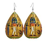 Orecchini pendenti con stampa tribale dell'antico Egitto su entrambi i lati, accessori, orecchini pendenti per donne per tutte le occasioni