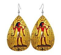 Orecchini pendenti con stampa tribale dell'antico Egitto su entrambi i lati, accessori, orecchini pendenti per donne per tutte le occasioni